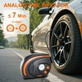 thumbnail image 4 of Windek Tire Inflator, 12V Portable Air Compressor, High-Speed 120psi, LED Light, 23.6 in Hose & 118.1 in Cord for Cars, Bikes, Camping (Drivers, Cyclists, Home Use), 4 of 6