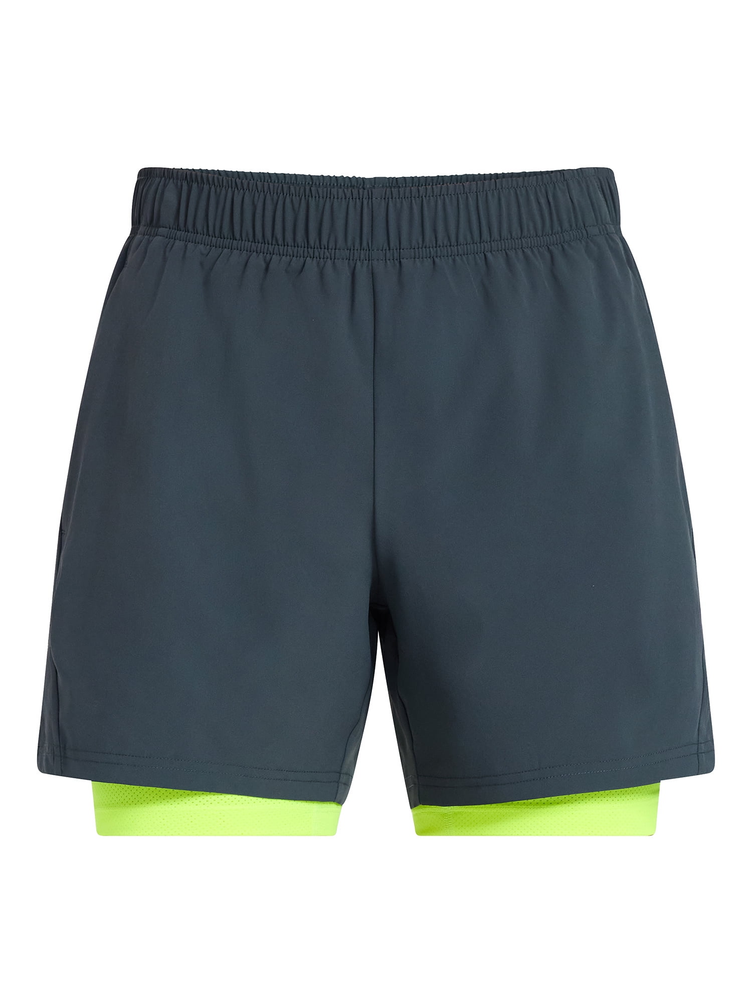 Athletic Works Men's and Big Men's 2 in 1 Gym Shorts with Liner, 6" & 8" Inseams, Sizes S-3XL