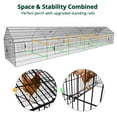 thumbnail image 2 of PawGiant Large Metal Chicken Coop, 21ft x 3.5ft Chicken Cage Hen House with Waterproof Cover, 2 of 9