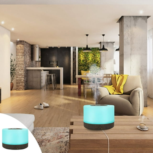 Dsseng 500Ml for Large Room Essential Oil Diffuser With Remote Control 5 In 1 Aromatherapy Fragrant Oil Humidifier Vaporizer With 7 Color Lights Timer And Auto-Off