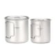 thumbnail image 1 of Copa de titanio Taza de titanio ultraligera TOMSHOO, juego de 2 tazas portátil para exteriores, 420 Tomshoo Copa de titanio, 1 of 7