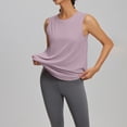 thumbnail image 4 of Uootdi Women's Workout Tanks Sleeveless Curved Hem Mesh Back Tops Active Soft Lightweight Yoga Tops Gift, 4 of 9