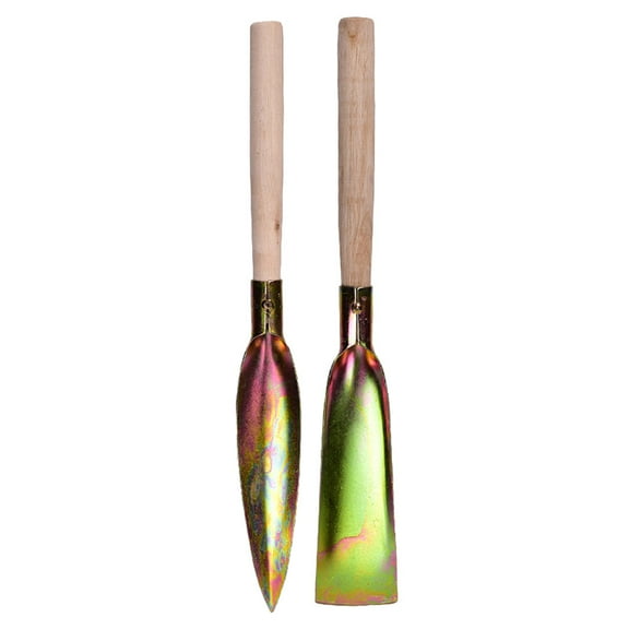 FRCOLOR  2 Pcs Small Flower Shovel with Wooden Handle Flat Tools Child