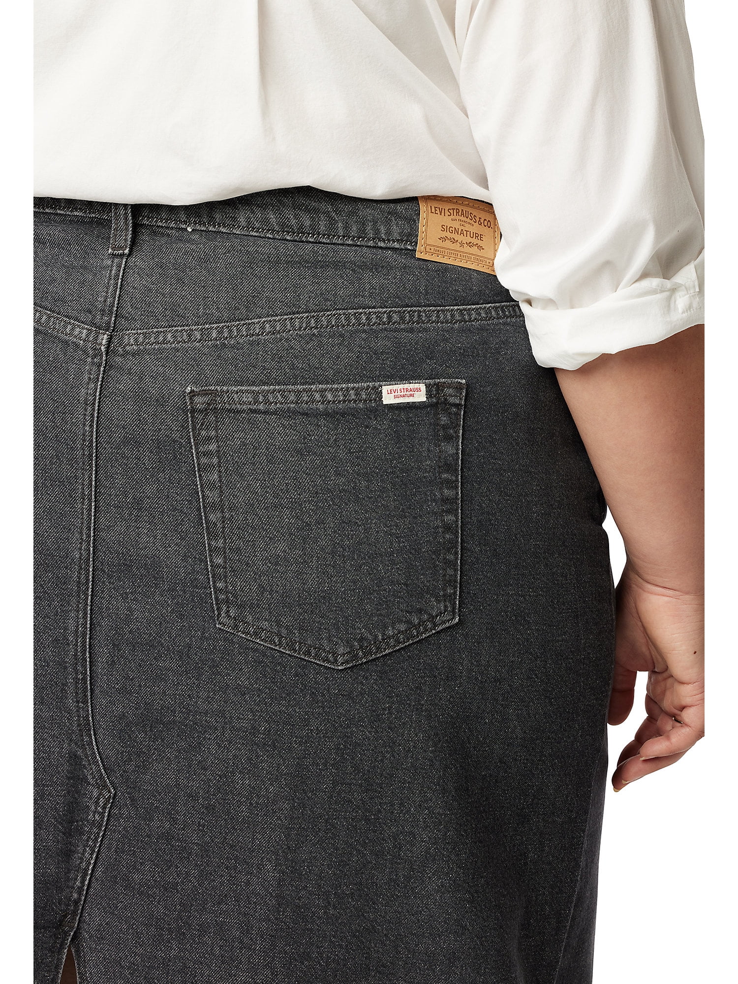 Levi Strauss Signature Women's and Women's Plus Maxi Denim Skirt, Sizes 0-28