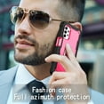 thumbnail image 6 of Dteck Galaxy A72 5G Case, Metal Ring Holder Kickstand Full Body Shockproof Sturdy Bumper Protective Cover for Samsung Galaxy A72 5G,Black+Rose, 6 of 7