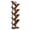Rustic Brown, variant on Tree Bookshelf, 9-Tier Bookcase Wooden Shelves, Floor Standing Storage Rack, for Display of CDs, Books in Living Room, Home Office, Wood Storage Rack for Bedroom, Rustic Brown