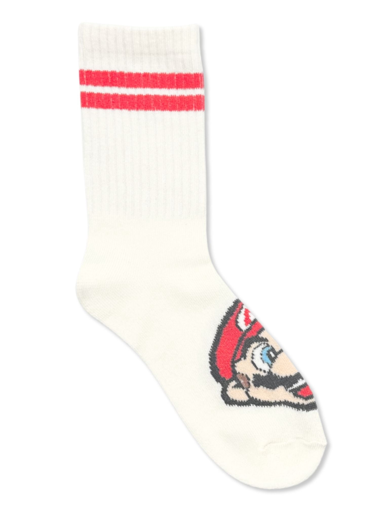 Super Mario Boys Mid-Crew Socks, 3-Pack Sizes S/M-M/L