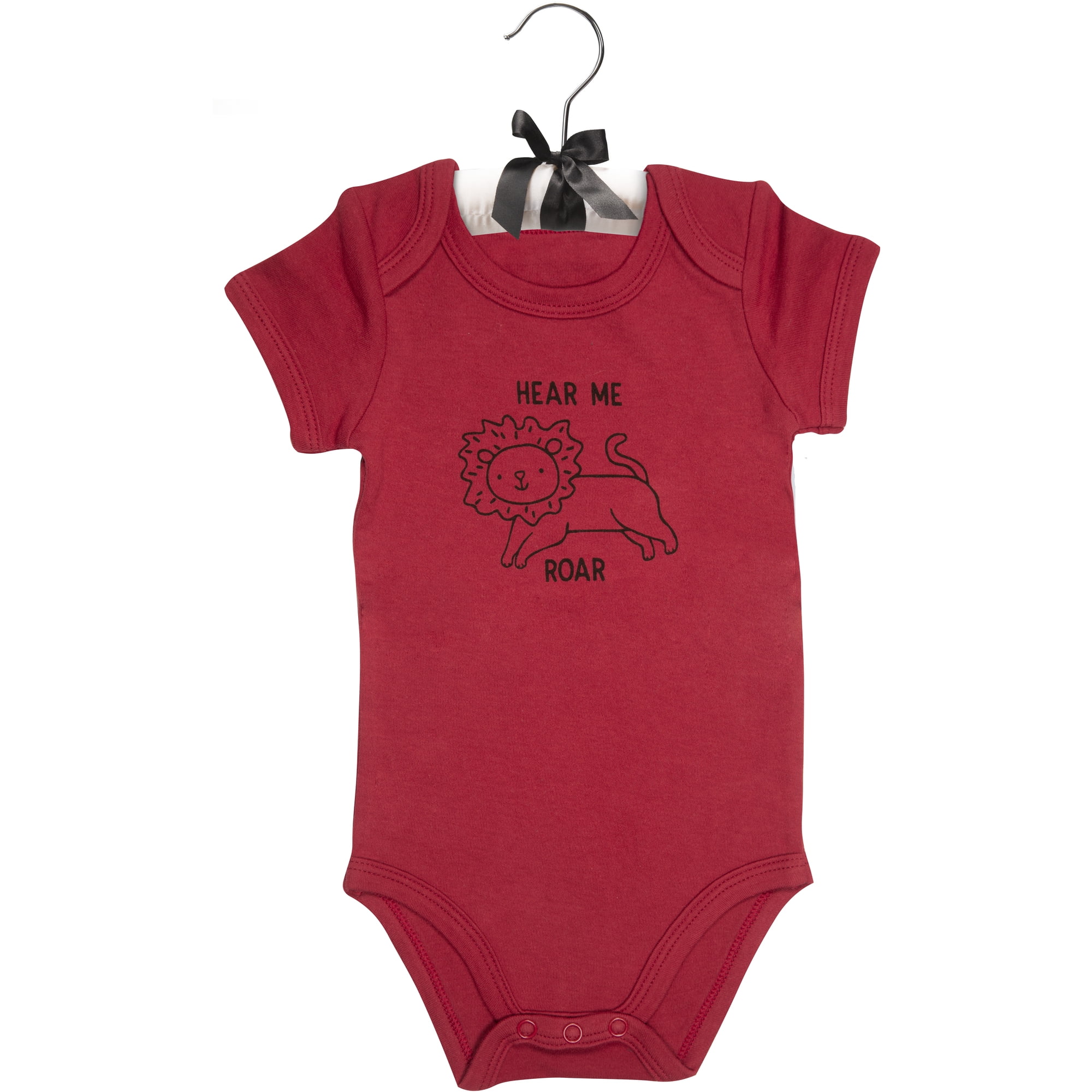 Pavilion Gift Company - Lion - 12-24 Months Red Onesie