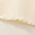thumbnail image 4 of KHONTS Girls Summer Tank Tops Ruffle Trim Sleeveless Shirts Neck Ribbed Knit Pullover Tops,Size 1-10 Years Beige 120, 4 of 9