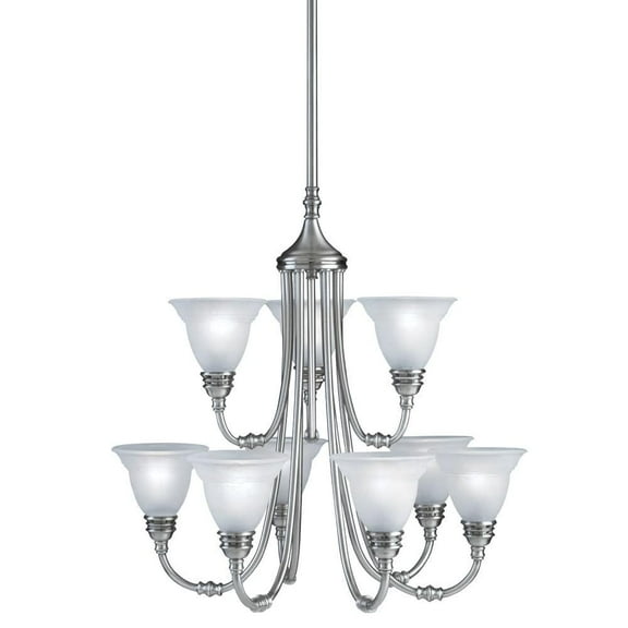 Aztec Lighting  9-light Antique Pewter Chandelier