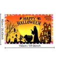 thumbnail image 3 of Cififendec Halloween Lighted Ghost Backdrop Flag, 59.06"×35.43", Happy Halloween Themed Banner for Photo Booth Wall Indoor Party Spooky Season Wall Accent, 3 of 5