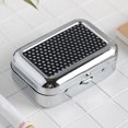 thumbnail image 4 of Walbest Creative Portable Mini Ashtray with Lockable Lid, Metal Square Desktop Cigarette Ash Case, Fashion Pocket Ashtray for Indoor or Outdoor Use, 2.36" x 1.57" x 0.79", 4 of 7