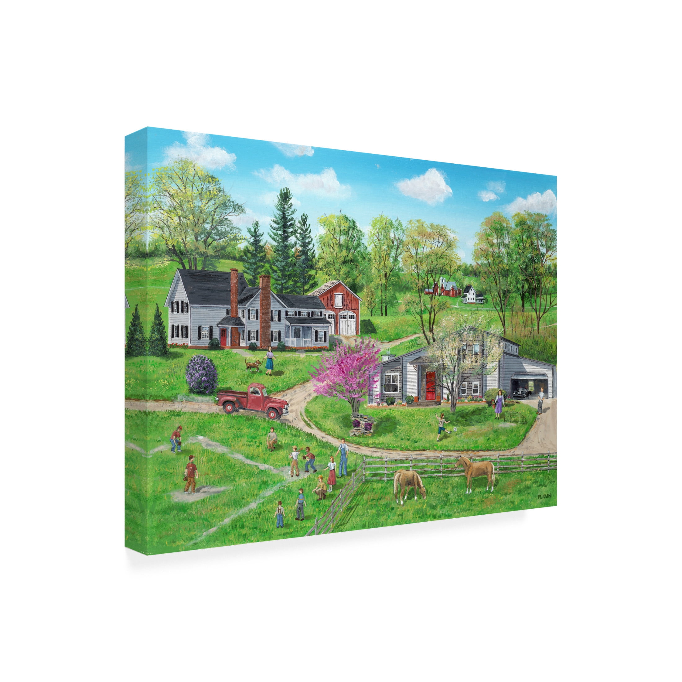 Canvas Wall Art - Bob Fair 'Buhlers Heritage' Wall Art for Living Room, Bedroom, or Office Décor by Trademark Fine Art - 32 x 24 Inches