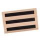 thumbnail image 1 of 3 Ranuras Rectangular Pendientes Bandejas Exhibición de con Organizador Caja de Almacenamiento Soporte - cuero negro BLESIY Soporte para anillos que muestra la placa, 1 of 8
