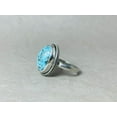 thumbnail image 5 of Heaven Crafts Blue Turquoise Ring Birthstone Statement Ring 925 Sterling Silver Bohemian Jewelry, 5 of 6