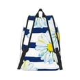 thumbnail image 3 of Daiia Daisy Striped Nautical Vintage Canvas Backpack for Men and Women ,Hiking Backpack,Travel Laptop Bag for School,Large Capacity Backpack, 3 of 8