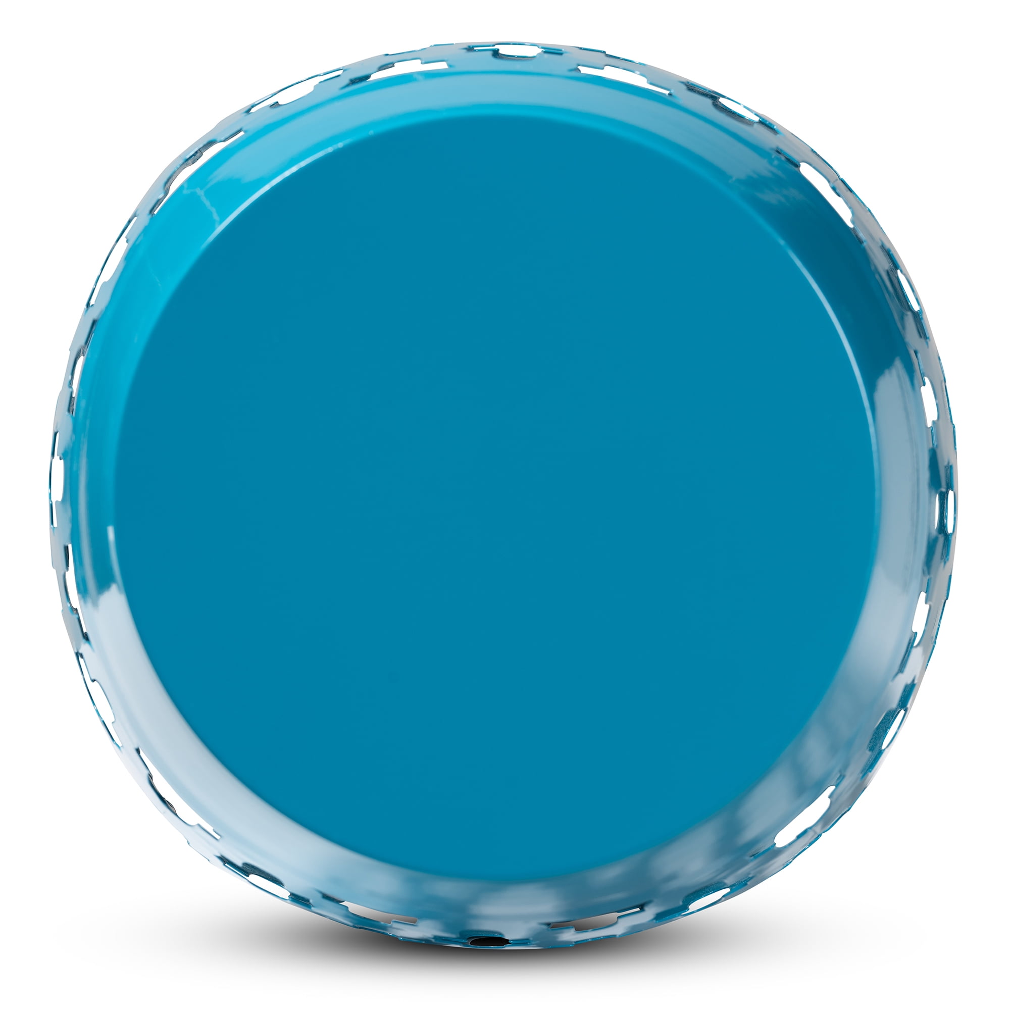Baxton Studio Branson Modern and Contemporary Blue Finished Metal Outdoor Side Table