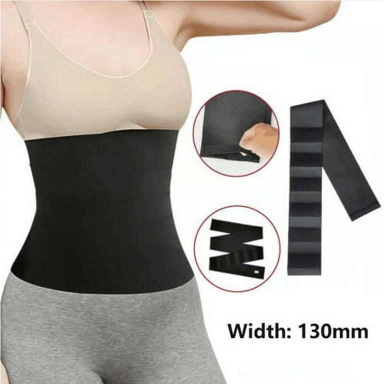 Snatch Me Up Bandage Wrap, Invisible Waist Wrap Trainer Tape with Loop,  Trimmer Belt , Adjustable Wrapped Support Lumbar Waist Trainer for