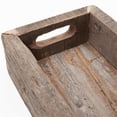 thumbnail image 3 of Pemberly Row Contemporary Large 36Lx7W Brown Reclaimed Wood Tray, 3 of 5