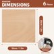 thumbnail image 2 of Láminas de madera láser ROBOTIME, paquete de 6 unidades, 3 mm, caoba, 30,5 x 30,5 cm, 2 of 6