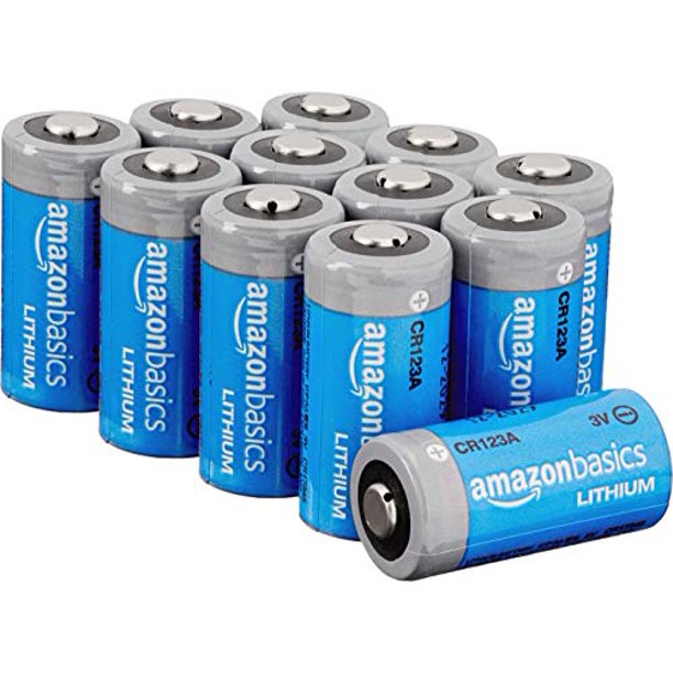Basics Lithium CR123a 3 Volt Batteries Pack of 12