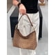 thumbnail image 2 of Carteras y bolsos de mano para mujeres, bolso tote de moda, bolsos de hombro con asa superior, carteras tipo satchel de cuero sintético lavado, 2 of 2