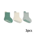 thumbnail image 2 of LYMAYTER 3 Pack ‌‌Baby Toddler Non-Slip Ankle Socks Cotton Grip Sole for Infants Kids Boys Girls Indoor Play‌, 2 of 7