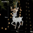 thumbnail image 3 of Colgantes de ángel de copo de nieve acrílico transparente para árbol de Navidad, adornos colgantes de cristal 2024, decoraciones para el hogar, regalo de Año Nuevo 2025, 3 of 5