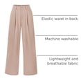 thumbnail image 4 of Pantalones PRETTYGARDEN Palazzo de Pierna Ancha, Talle Alto con Bolsillos XXL, 4 of 9