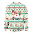 thumbnail image 3 of WILLBEST Chandail en Molleton pour Hommes Noël Automne et Hiver Tendance Décontractée Imprimé Chandail Col Rond Chandail à Capuchon, 3 of 3
