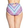 thumbnail image 4 of Raisins Curve PURPLE Curve Stolen Heart Printed High Waist Bikini Bottom, US 20W, 4 of 4