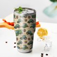 thumbnail image 3 of 30oz Cartoon Tractors Barns Beige Pattern Tumblers Stainless Steel Tumbler with Lid and Straw,Vacuum Insulated Double Wall Travel Tumbler Cups Mug with Cleaning Brush for Coffee,Tea, 3 of 7