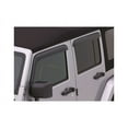thumbnail image 2 of Rampage by RealTruck Ventvisor | 4-Piece Set, Smoke Color | 6817 | Compatible with 2007 - 2018 Jeep Wrangler Unlimited 4-Door, 2 of 2