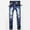 01 Light Blue, variant on Mens Full Length Pants Comfortable Jeans New Fashion Have Pockets Button Zipper Personality Denim Trend Jeans