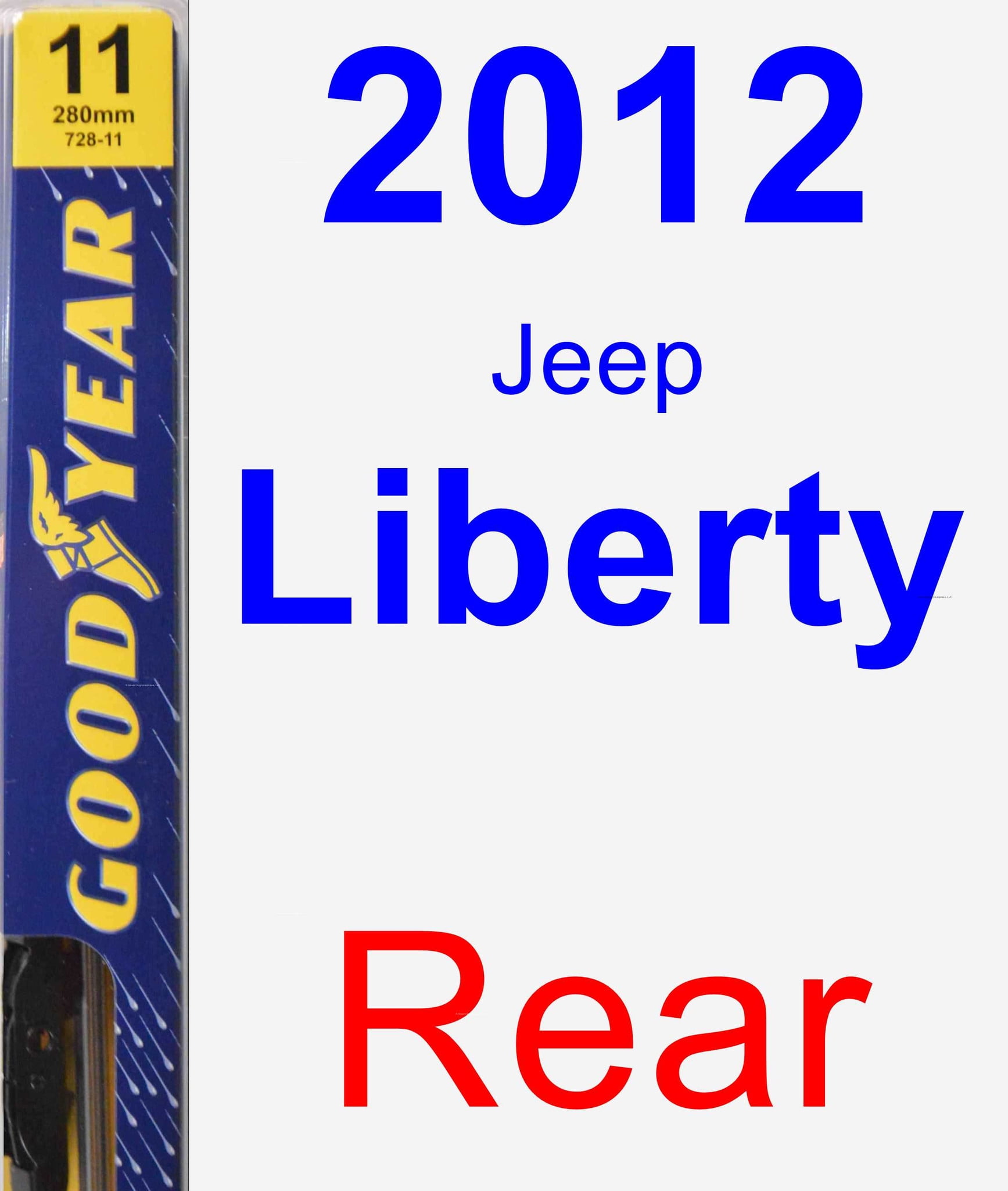 2012 Jeep Liberty Rear Wiper Blade Premium
