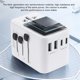 thumbnail image 3 of Seitruly Adaptador de viaje universal blanco para una carga conveniente de pared móvil para un rápido portátil y seguro Electrónica 65W blanco, 3 of 6
