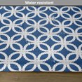 thumbnail image 6 of Ambesonne Navy Place Mats Set of 4, Marine Life Woven Composition, Standard Size, Navy Blue and White, 6 of 6