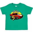 thumbnail image 3 of Inktastic Race Car 5th Birthday Boys Toddler T-Shirt, 3 of 5