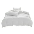 thumbnail image 2 of Duvet Cover Set 100% Washed Cotton Linen Feel Super Soft Comfortable Chic Lightweight 4 PCs Home Bedding Set Solid Hushed, 2 of 8