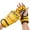 Yellow, variant on BAOSITY Half Finger Boxing Gloves MMA Gloves Mitts Shock Absorption Sparring Gloves Boxing Fight Gloves for Karate Fighting White Skeleton