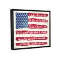 thumbnail image 3 of Stupell Industries Pledge of Allegiance American Flag Calligraphy Pattern Graphic Art Jet Black Floating Framed Canvas Print Wall Art, Design by Mindy Sommers, 3 of 6