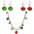thumbnail image 4 of Jingle Bell Necklaces Holiday Accessories For Women Jewelry Set Colorful Bell Ornaments Special Occasions 3Pcs, 4 of 5