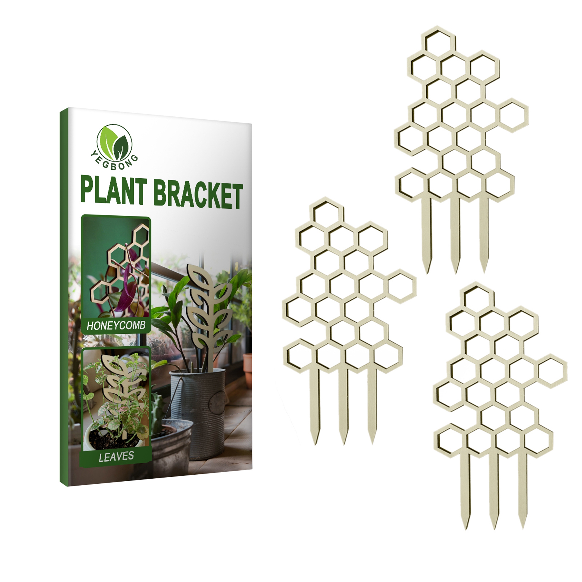 3pcs Mini Garden Trellis Simple Plant Climbing Supports Cute Stand