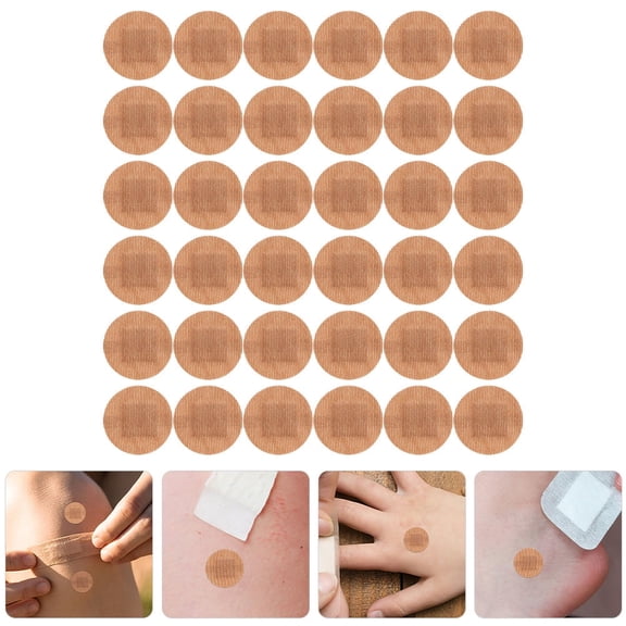 QARUN 2026 New 100Pcs Small Round Bandages Spot with Elastic Fabric for Family and Friends for First Aid, Minor Wounds, Skin Protection, Home Care, Travel Emergencies.