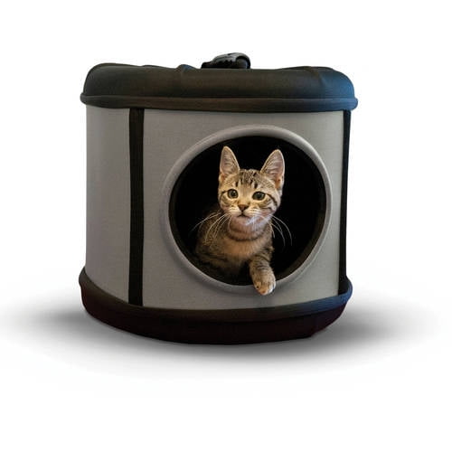 K&H Pet Products Mod Capsule Cat Carrier, Large, Gray/Black Walmart