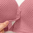 thumbnail image 4 of jobturf Front Closure Bras for Older Women No Underwire Convenient T Shirt Bra Trendy Polka Dots Full Coverage Bralettes S-XXXL, 4 of 5