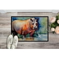 thumbnail image 2 of Carolines Treasures DAC2934MAT 0.15 x 18 x 27 in. Hippopotamus Doormat, 2 of 5