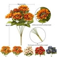 thumbnail image 4 of 9-Headed Artificial Sunflower Bouquet, Vibrant Faux Flowers for Autumn Home Decor and Table Arrangements, 4 of 9