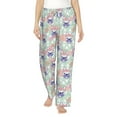 thumbnail image 2 of Lsque Bulldog Print Women's Pajama Pants, Lounge Pant - Comfortable Home Wear,Elastic Waistband, Stylish Design-Large, 2 of 9