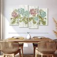 thumbnail image 3 of Elephant Stock Vibrant Row Of Hydrangea On Wood Wall Art - Horizontal Multi Panel Canvas - Bedroom Wall Decor - Floral And Botanical Multi Panel - Gray And Green Decor By Cheri Blum - 68" x 42", 3 of 8